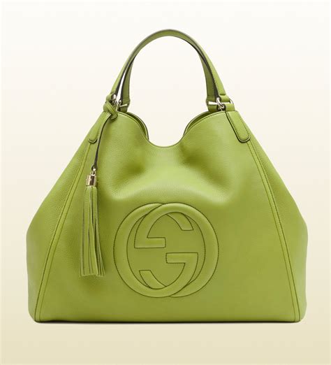 green gucci bag 2017|gucci green shopping bag.